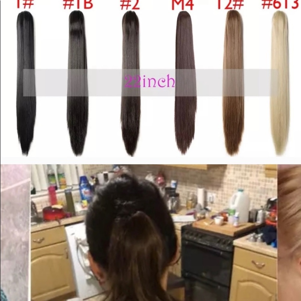 Synthetic Curly Hair Ponytail with Clasp.